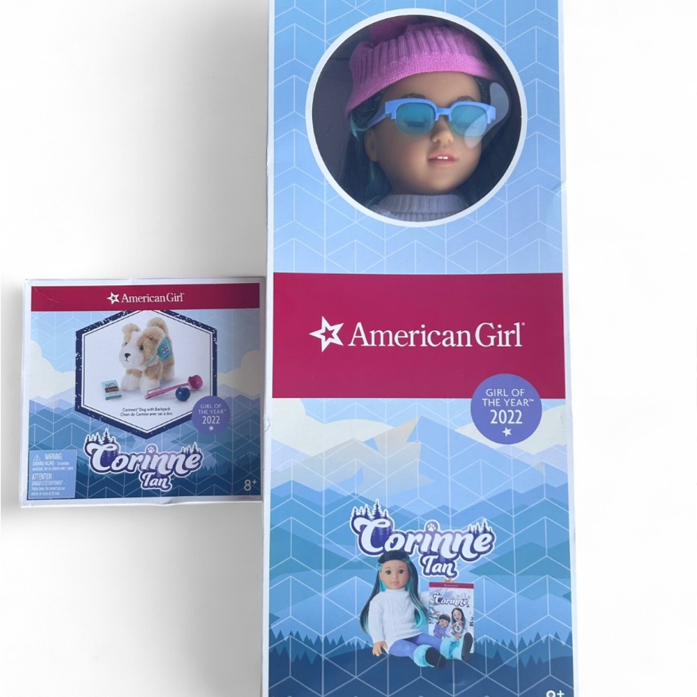 American Girl of the year 2022 Corrine with Dog